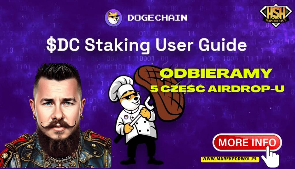 DOGE CHAIN – Jak odebrać 5 część tokenu DC