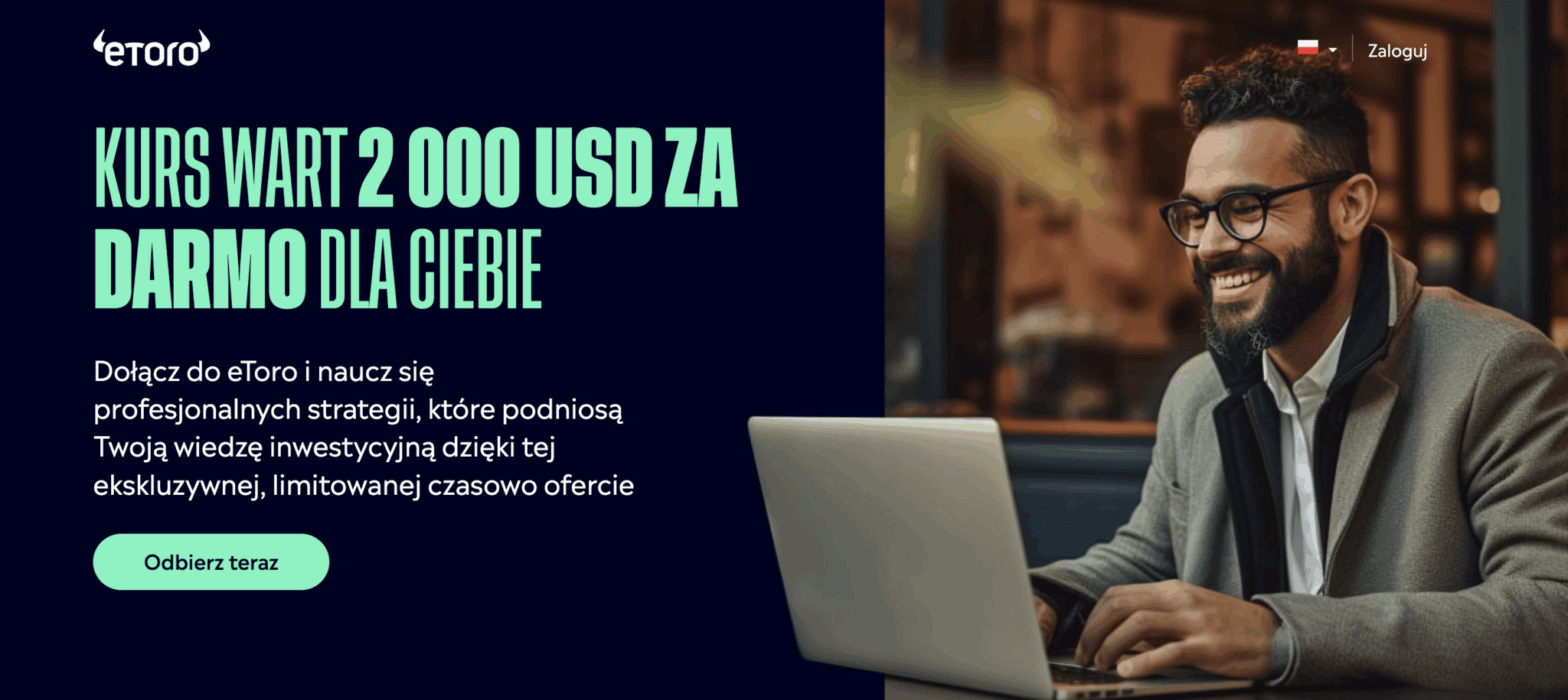 Kurs eToro – widok lekcji
