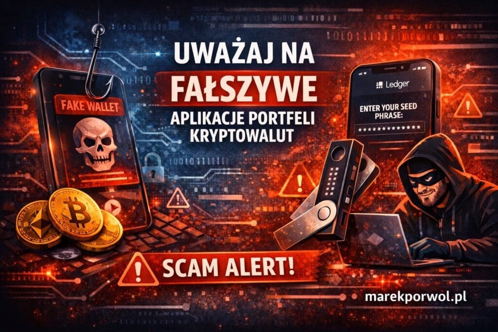 fałszywe aplikacje portfeli kryptowalut scam ledger live jak działa oszustwo krypto