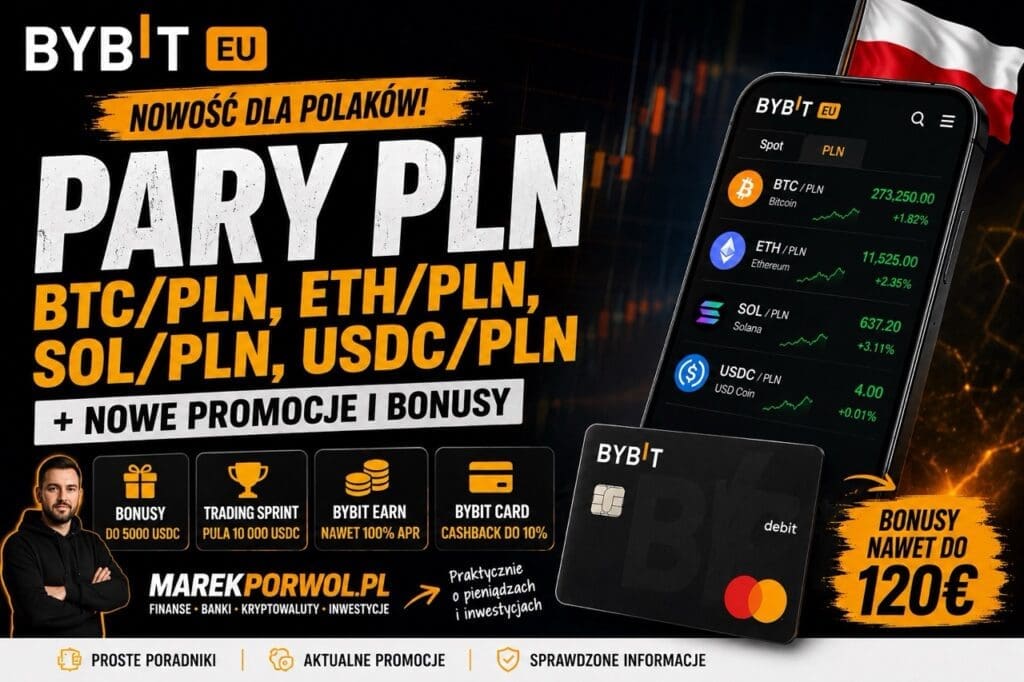 Bybit EU uruchamia pary PLN dla Polaków. BTC/PLN, ETH/PLN, SOL/PLN i USDC/PLN oraz bonusy, Bybit Earn i karta Bybit Card.